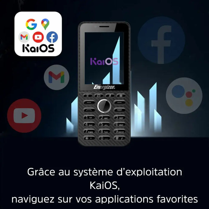 Mobile telephone for older adults Energizer E288S Quad Core 4 GB RAM Black - Електроника Телефони и таблети<<<Компютри|