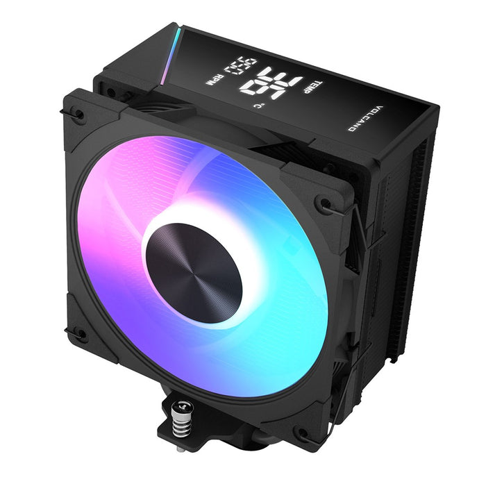 MODECOM Volcano 0C T102 LCD ARGB Processor Air cooler 12 cm Black