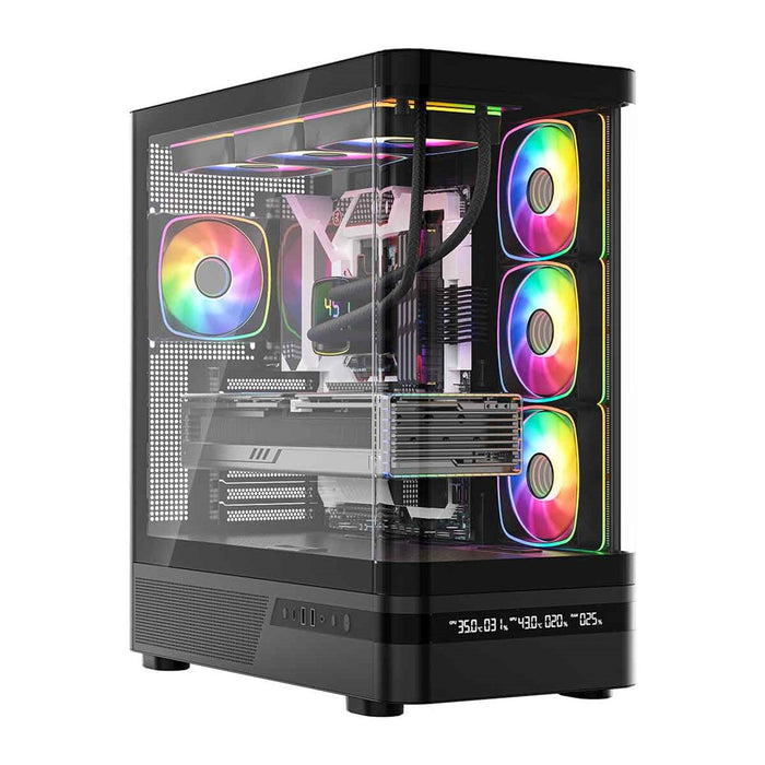 MODECOM Volcano Volcano AQ200 ARGB Midi Black