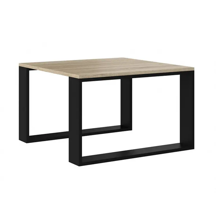 MODERN MINI table 67x67x40 cm Sonoma oak/Black - Wooden benches and tablesLIS-DRE<<<Benches and tablesLIS<<<ActionPL