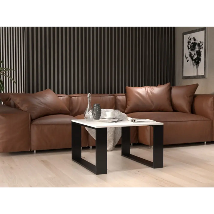MODERN MINI table 67x67x40 cm White/Black - Wooden benches and tablesLIS-DRE<<<Benches and tablesLIS<<<ActionPL