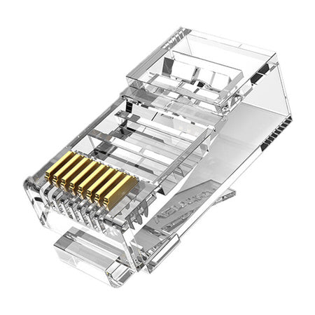 Modular Plug RJ45 Cat.5E UTP Vention IDBR0-100 transparent 100 pcs - Other<<<IT Accessories<<<InnproXML&&&Компютър