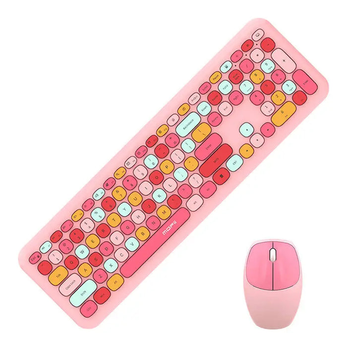 MOFII Wireless Keyboard + Mouse 666 Pink - Mice keyboards<<<IT Accessories<<<InnproXML