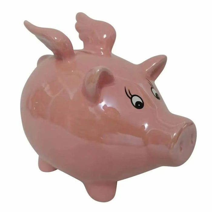 Money box DKD Home Decor Dolomite Children’s Modern Pig Iridescent 16,5 x 11,5 x 15 cm - Декорация и Осветление<<<Дом