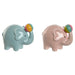 Money box Home ESPRIT Dolomite Elephant 17 x 11 x 14,5 cm (2 Units) - Декорация и Осветление<<<Дом