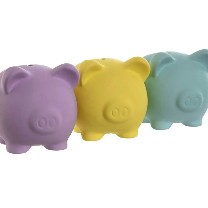 Money box Home ESPRIT Dolomite Pig 13,5 x 11 x 11,5 cm (3 Units) - Декорация и Осветление<<<Дом