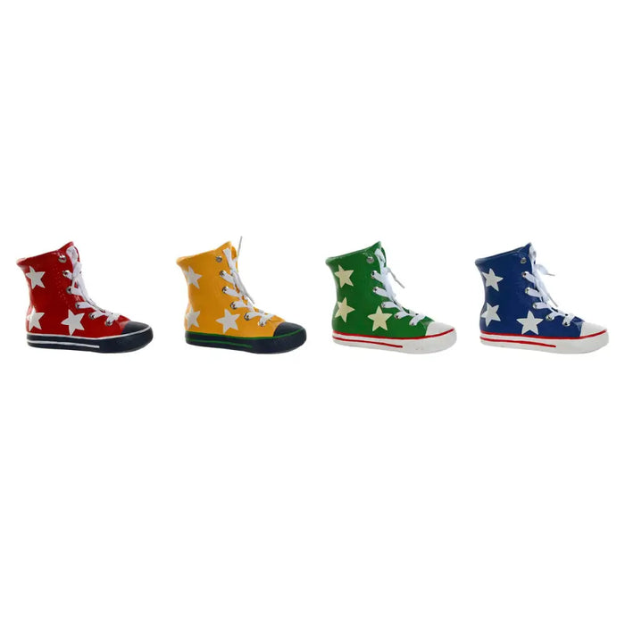 Money box Home ESPRIT Polyester Resin Slipper 18 x 7 x 14 cm (4 Units) - Декорация и Осветление<<<Дом
