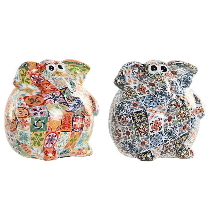 Money box Home ESPRIT Resin Elephant (2 Units) - Декорация и Осветление<<<Дом Градина<<<BigBuy&&&Касички<<<Декорация и