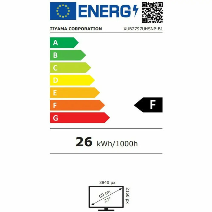 Monitor Iiyama XUB2797UHSNP-B1 27’’ 4K Ultra HD - Електроника Периферни и резервни части<<<Компютри|