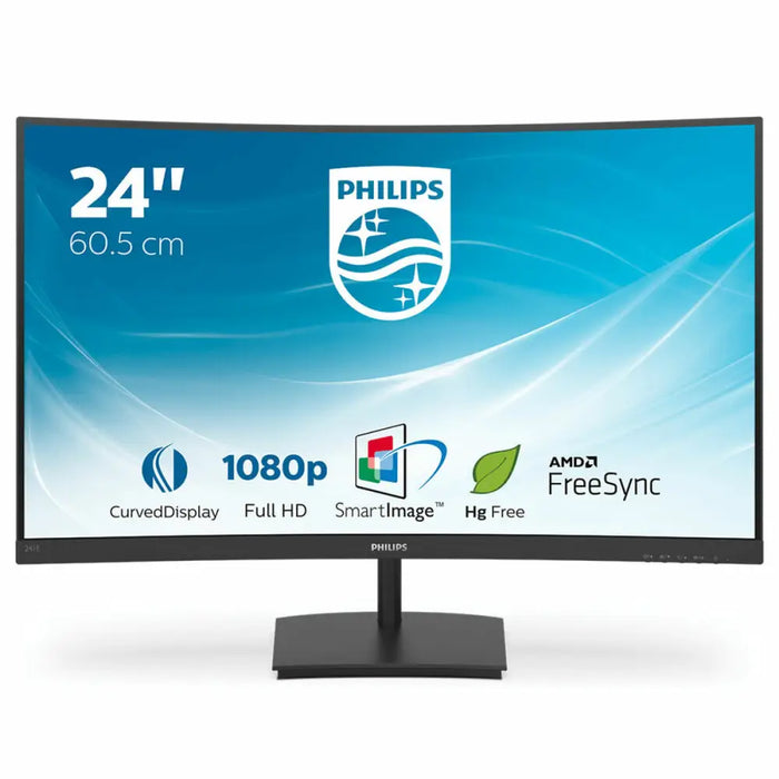 Monitor Philips 241E1SC/00 23,6’’ FHD LED Full HD 23,6’’ 75 Hz - Монитори<<<Електроника Периферни и резервни