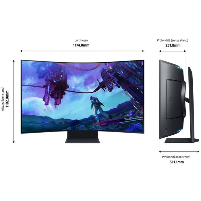 Monitor Samsung Odyssey Ark S55CG970NU 4K Ultra HD 55’’ - Монитори<<<Електроника Периферни и резервни части<<<Компютри|