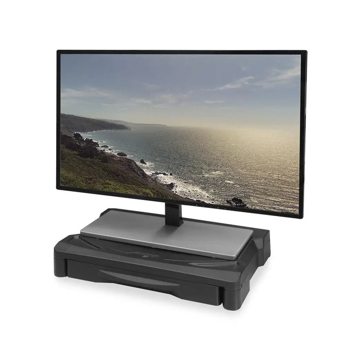Monitor stand ACT AC8210 For desk with drawer up to 10 kg Black - Стойки за монитори<<<Монитори и дисплеи<<<ValiAPI