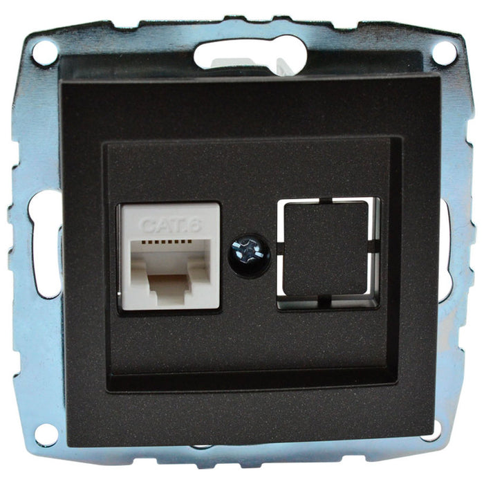 SOCKET RJ45CAT6 MEH. GRAPHITE DESPINA MONO GRAPHITE