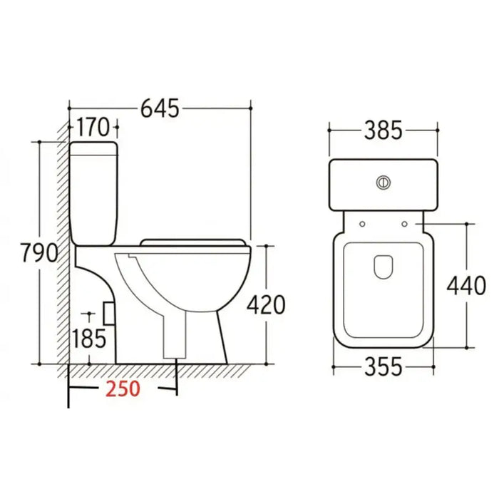 MONOBLOCK INTER CERAMIC 8036 S PP RIMLESS INTER CERAMIC 8036 S PP RIMLESS - Тоалетни чинии<<<Санитарна керамика и