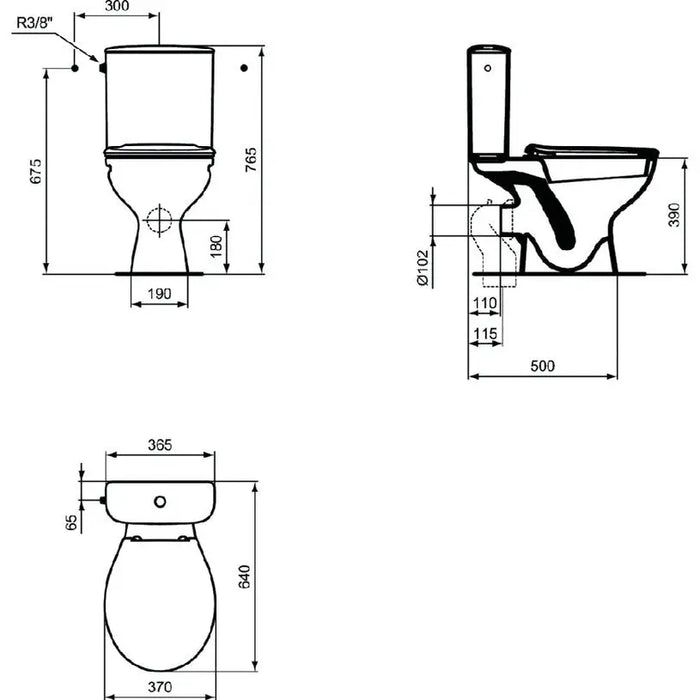 MONOBLOCK VIDIMA W835101 - Тоалетни чинии<<<Санитарна керамика и аксесоари<<<Баня<<<Praktiker&&&Моноблок