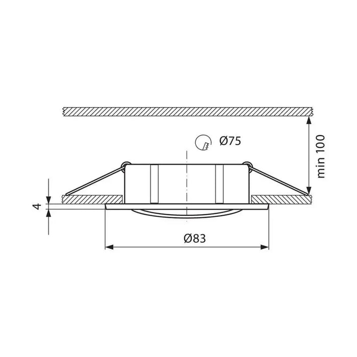 MOON CIRCLE MOVABLE WHITE SL515 Ф83MM VIVALUX OSLO - Луни<<<Вътрешно