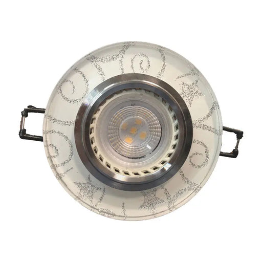MOON GLASS CIRCLE WHITE SILVER NG - Луни<<<Вътрешно осветление<<<Осветление<<<Praktiker&&&Луни<<<Вътрешно