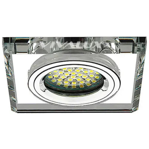 MOON GLASS SILVER SQUARE 90X90MM VIVALUX GRACE - Луни<<<Вътрешно осветление<<<Осветление<<<Praktiker&&&Луни<<<Вътрешно