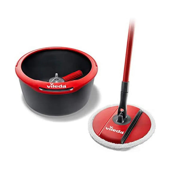 Mop with Bucket Vileda Spin & Clean Rotating polypropylene - Почистване Прахосмукачки И Гладене<<<Дом