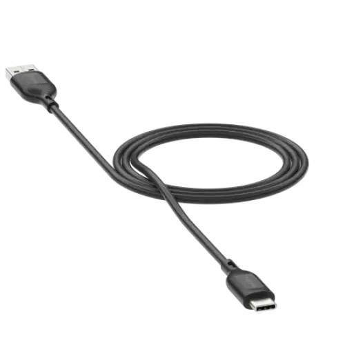Mophie Charge Essentials USB-A - USB-C Cable 1m - Black - Cell phone cables<<<HurtelXML