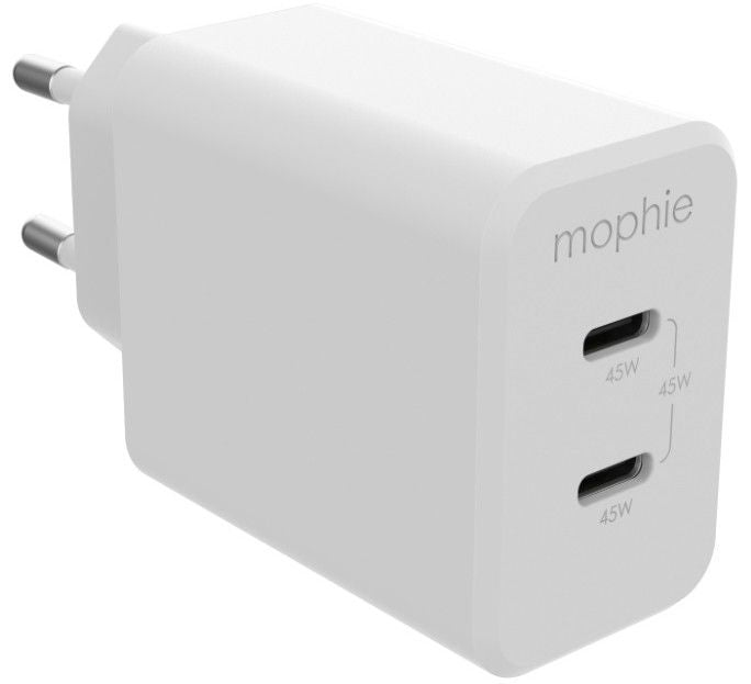 Charger Mophie USB-C PD DUAL 45W GAN White 409909299