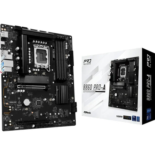 Motherboard ASRock B860 Pro-A Intel B860 LGA 1851 - Дънни платки<<<Компютър Мрежи и компоненти<<<Компютри|