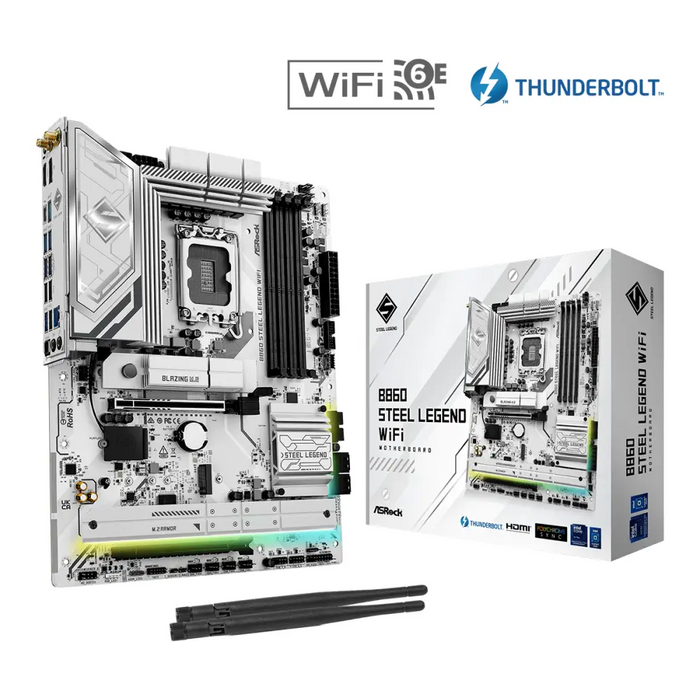 Motherboard ASRock B860 STEEL LEGEND WIFI 6E LGA 1851 - Дънни платки<<<Компютърни компоненти<<<ValiAPI&&&Motherboards