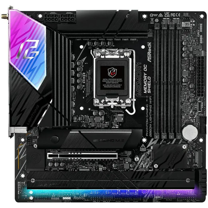 Motherboard ASRock B860M Lightning WiFi Intel B860 - Дънни платки<<<Компютър Мрежи и компоненти<<<Компютри|