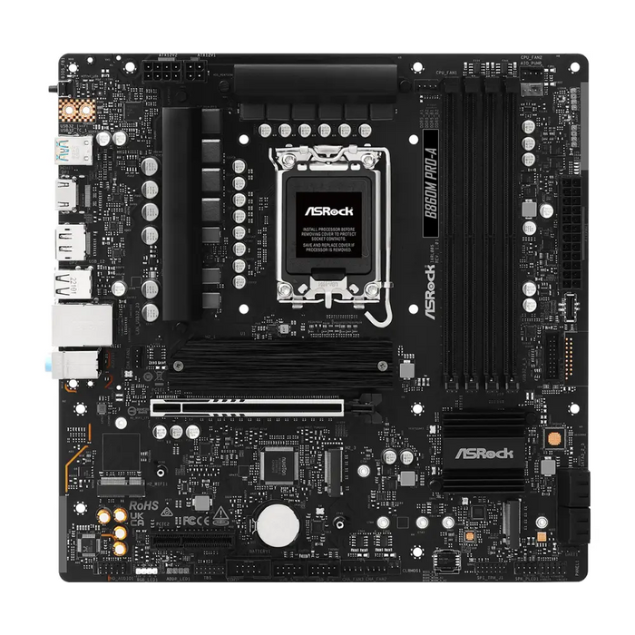 Motherboard ASRock B860M PRO-A LGA 1851 - Дънни платки<<<Компютърни компоненти<<<ValiAPI&&&Дънни