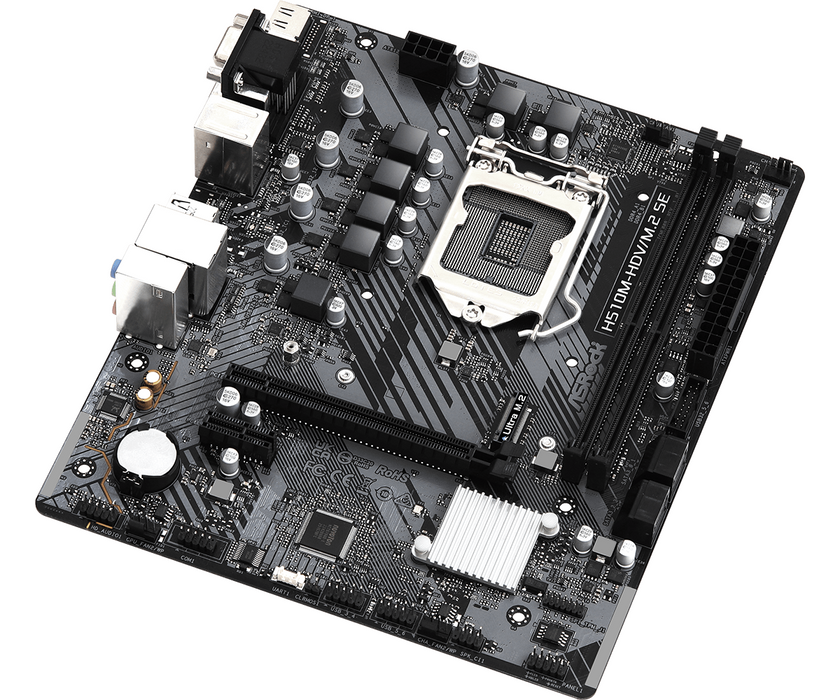 Motherboard ASRock H510M-HDV/M.2 SE LGA1200 DDR4 mATX - Дънни платки<<<Компютърни компоненти<<<ValiAPI&&&Дънни