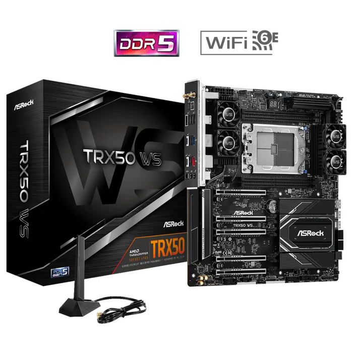 Motherboard ASROCK TRX50 WS Socket sTR5 ATX 4xDDR5 - Дънни платки<<<Компютърни компоненти<<<ValiAPI&&&Дънни