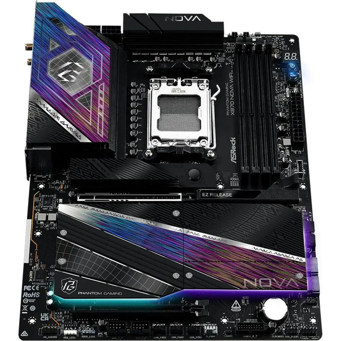 Motherboard ASRock X870 NOVA WIFI AMD AM5 AMD X870 - Дънни платки<<<Компютър Мрежи и компоненти<<<Компютри|