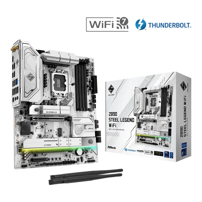 Motherboard ASRock Z890 Steel Legend WiFi LGA 1851 - Дънни платки<<<Компютърни компоненти<<<ValiAPI&&&Дънни