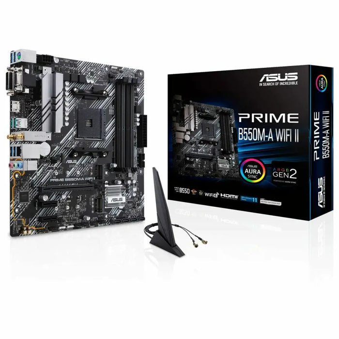 Motherboard Asus PRIME B550M-A WIFI II Intel Wi-Fi 6 AMD B550 AMD AM4 - Дънни платки<<<Компютър Мрежи и