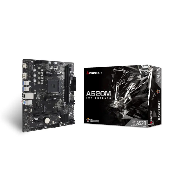 Motherboard Biostar A520MT AMD A520 - Дънни платки<<<Компютърни компоненти<<<ValiAPI&&&Дънни платки<<<Компютър Мрежи и