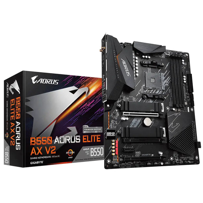 Motherboard Gigabyte B550 AORUS ELITE AX V2 AMD B550 AMD AM4 - Дънни платки AMD<<<Дънни