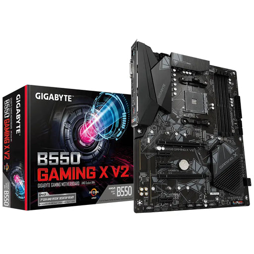 Motherboard GIGABYTE B550 GAMING X V2 Socket AM4 4 x DDR4 RGB Fusion V2 (rev. 1.0) - Дънни платки<<<Компютърни