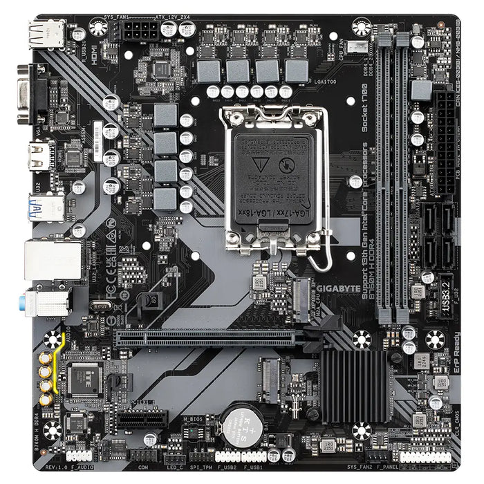 Motherboard GIGABYTE B760M H socket 1700 - Дънни платки<<<Компютърни компоненти<<<ValiAPI&&&Дънни