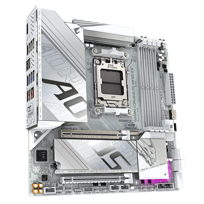 Motherboard GIGABYTE B850M AORUS ELITE WIF6E ICE socket AM5 - Дънни платки<<<Компютърни компоненти<<<ValiAPI&&&Дънни