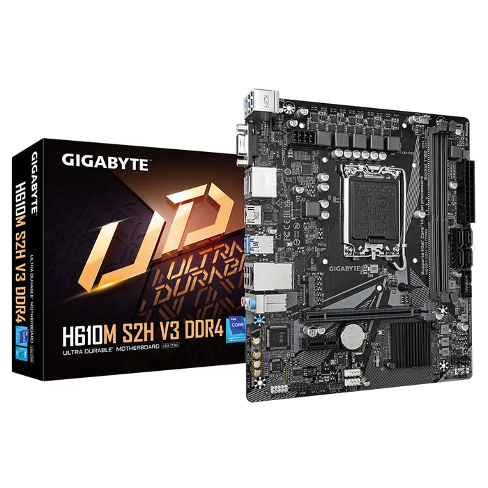 Motherboard GIGABYTE H610M-S2H V3 DDR4 socket 1700 Micro ATX - Дънни платки<<<Компютърни компоненти<<<ValiAPI&&&Дънни