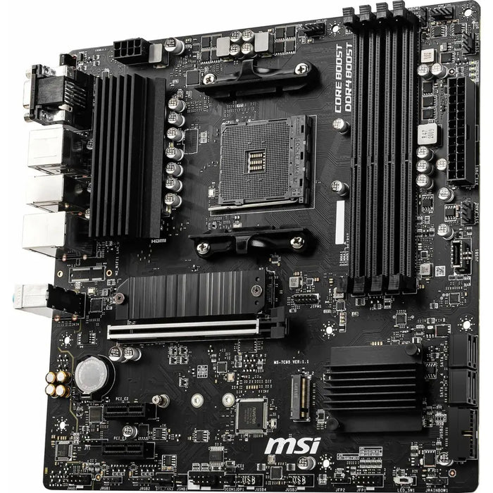 Motherboard MSI B550M PRO-VDH AMD B550 AMD AMD AM4 - Компютър Мрежи и компоненти<<<Компютри|