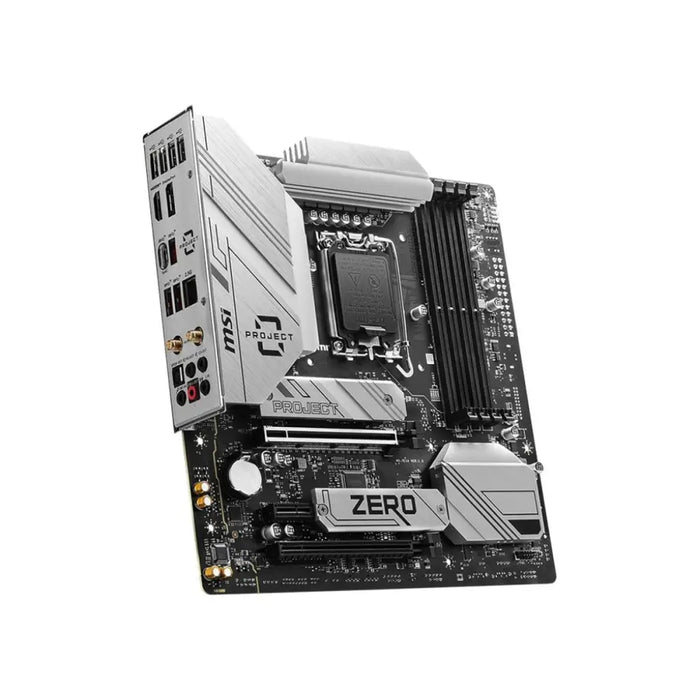 Motherboard MSI B760M PROJECT ZERO LGA 1700 Intel B760 - Компютър Мрежи и компоненти<<<Компютри|