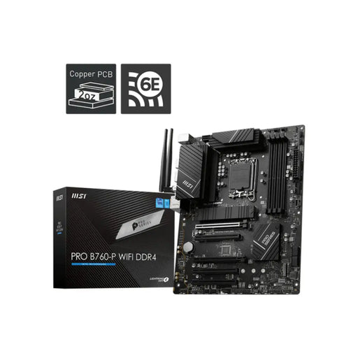 Motherboard MSI PRO B760-P WIFI DDR4 LGA 1700 - Компютър Мрежи и компоненти<<<Компютри| Електроника<<<BigBuy&&&Дънни