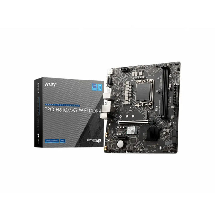 Motherboard MSI PRO H610M-G WIFI DDR4 Intel H610 LGA 1700 - Компютър Мрежи и компоненти<<<Компютри|