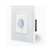 MOTION SENSOR WITH FRAME GLASS WHITE LUXON - Ключове и контакти<<<Електроматериали<<<Praktiker&&&Ключове и