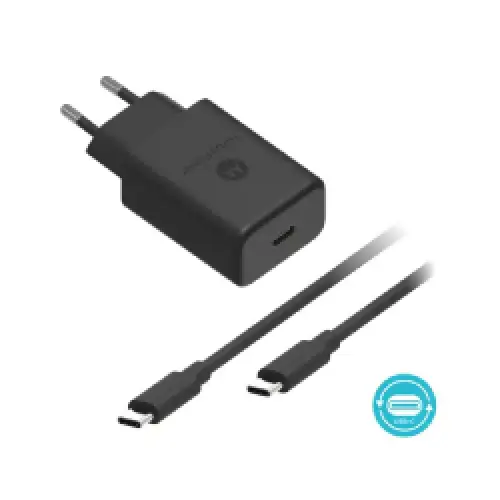 MOTOROLA Wall Charger TurboPower 27W USB-C w/ 1m C-C - ACCESSORIES<<<Aitonix