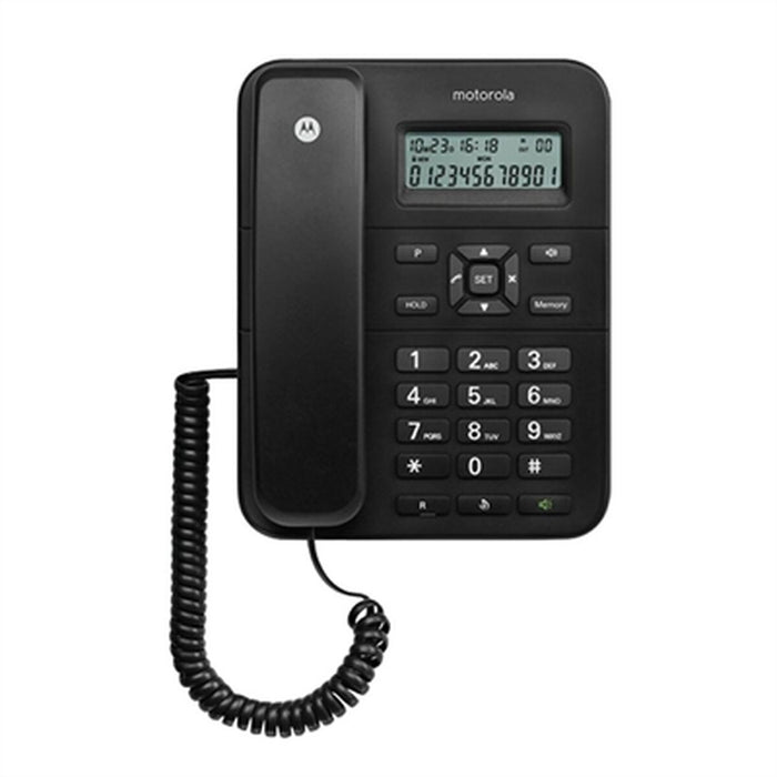 Landline Telephone Motorola Black