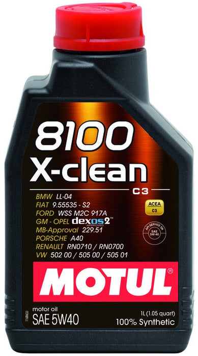 MOTUL 8100 X-CLEAN GEN2 5W-40 1L