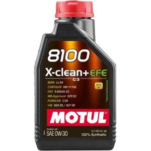 MOTUL 8100 X-CLEAN+ EFE 0W-30 1L