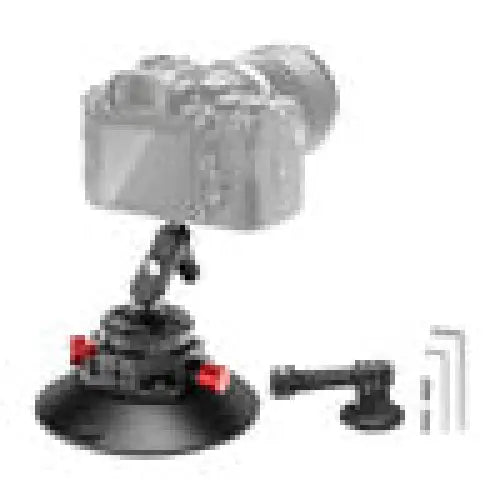 Mount with suction cup 1/4 inch Neewer CA013 for sports cameras (DJI Action GoPro Insta360) - Straps mounts